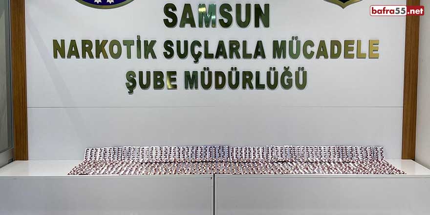 Samsun'da 5 bin 740 adet uyuşturucu hap ele geçirildi