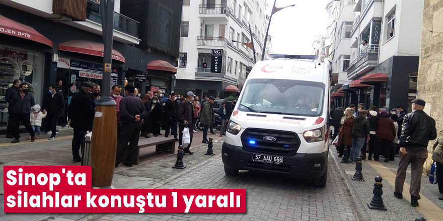 Sinop'ta silahlar konuştu 1 yaralı