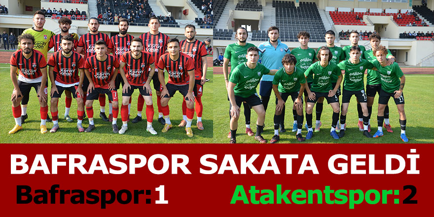 BAFRASPOR 7 EKSİKLE ÇIKTIĞI HAZIRLIK MAÇINI 1-2 KAYBETTİ