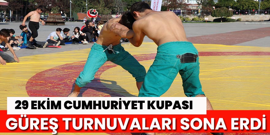 29 Ekim güreş Turnuvaları sona erdi