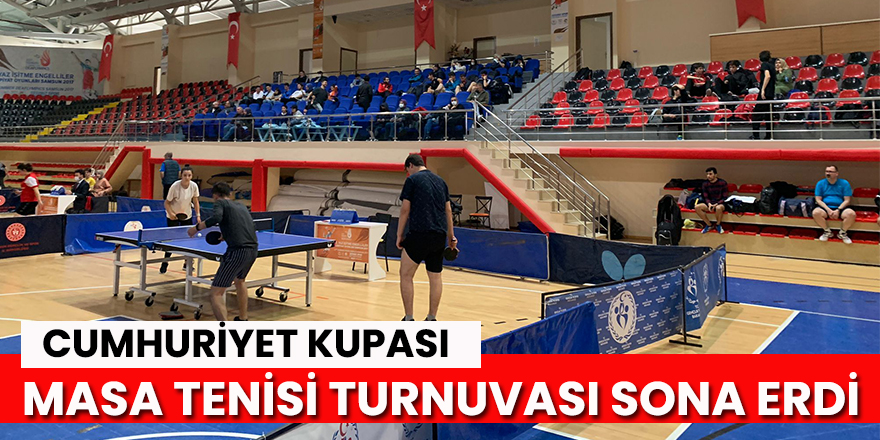 Masa Tenisi Turnuvası sona Erdi 