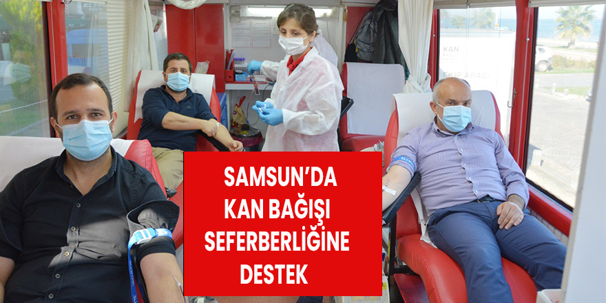 Kan bağışı seferberliğine destek