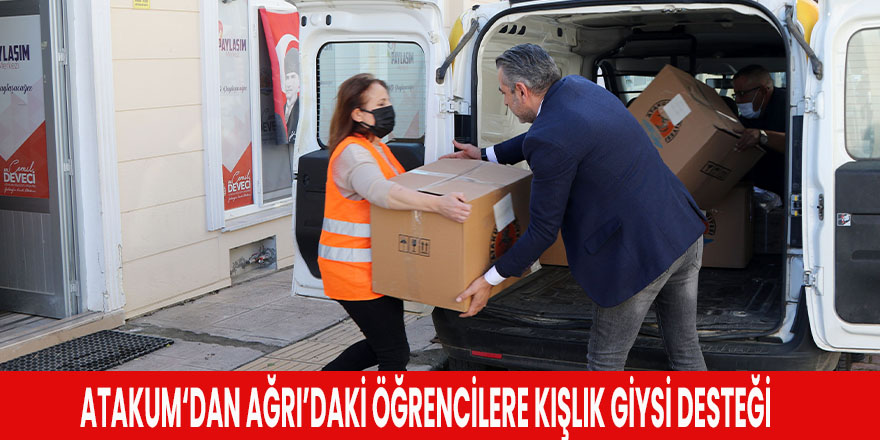 Atakum‘dan Ağrı’daki öğrencilere kışlık giysi desteği