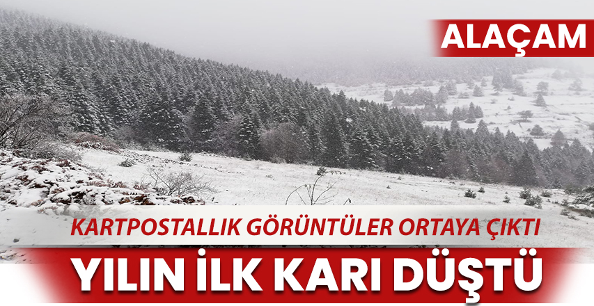 Alaçam'da kartpostallık görüntüler ortaya çıktı