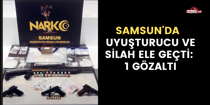 Samsun'da bir kişi uyuşturucu ticaretinden gözaltına alındı