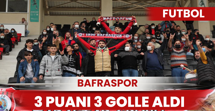 Bafraspor 3 puanı 3 golle aldı