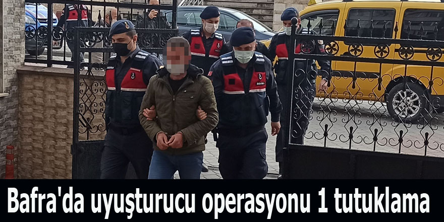 Bafra'da uyuşturucu operasyonu 1 tutuklama