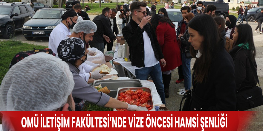 OMÜ İletişim Fakültesi’nde vize öncesi hamsi şenliği