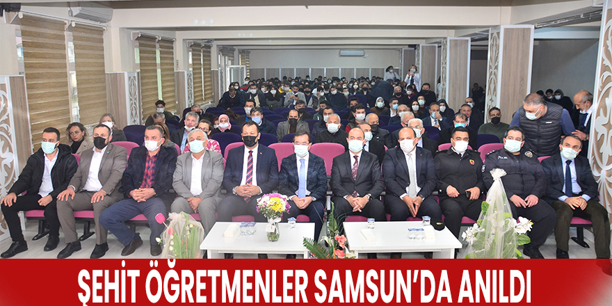 Şehit öğretmenler Samsun’da anıldı