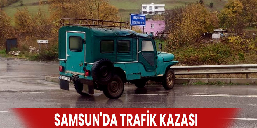 Samsun'da trafik kazası: 3 yaralı