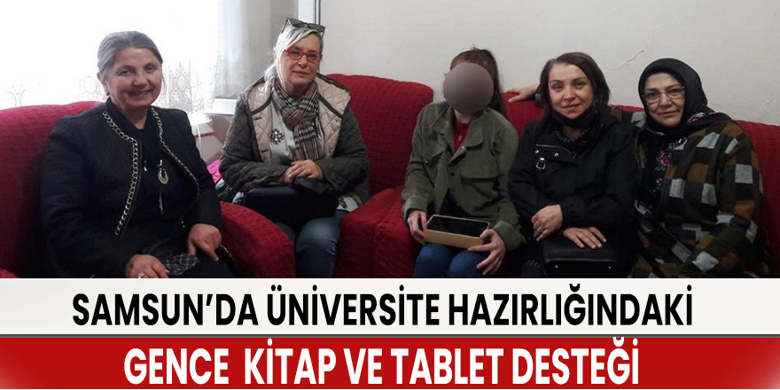 Üniversite hazırlığındaki gence kitap ve tablet desteği