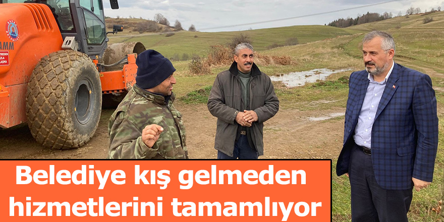 Belediye kış gelmeden hizmetlerini tamamlıyor