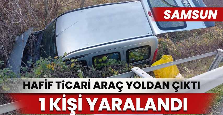 Samsun'da trafik kazası: 1 yaralı