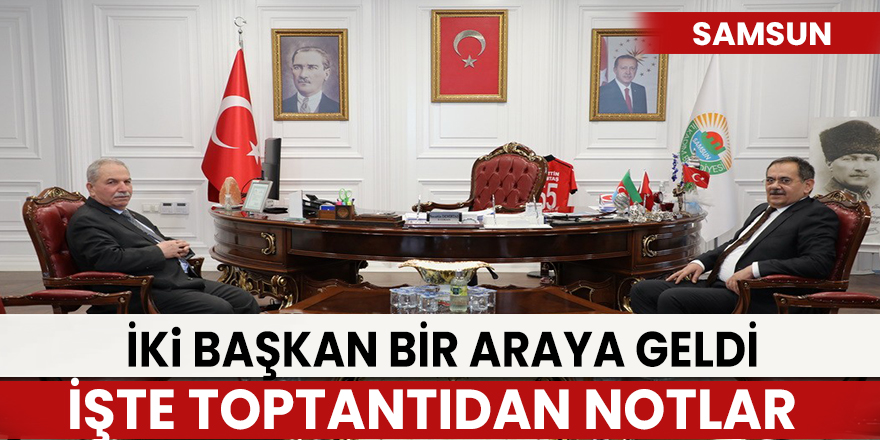 Başkan Demir ile Başkan Demirtaş Samsun'da yapılacak projeleri değerlendirdi