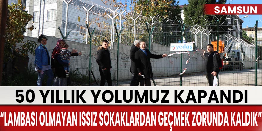 Mahalleli, tel örgüyle kapatılan sokağın tekrar açılmasını istiyor