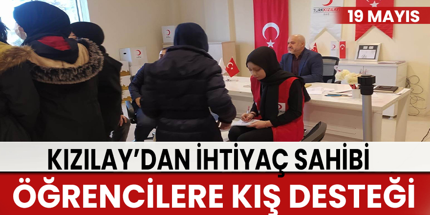 Kızılay’dan ihtiyaç sahibi öğrencilere kış desteği