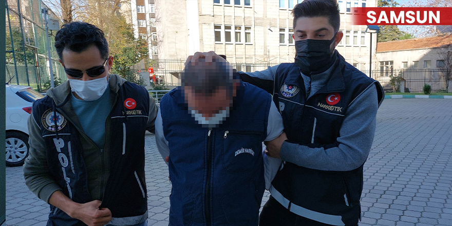Samsun'da esrarla yakalanan bir kişi tutuklandı