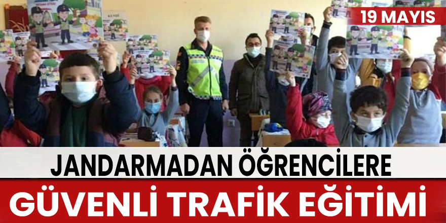 Jandarmadan öğrencilere trafik eğitimi