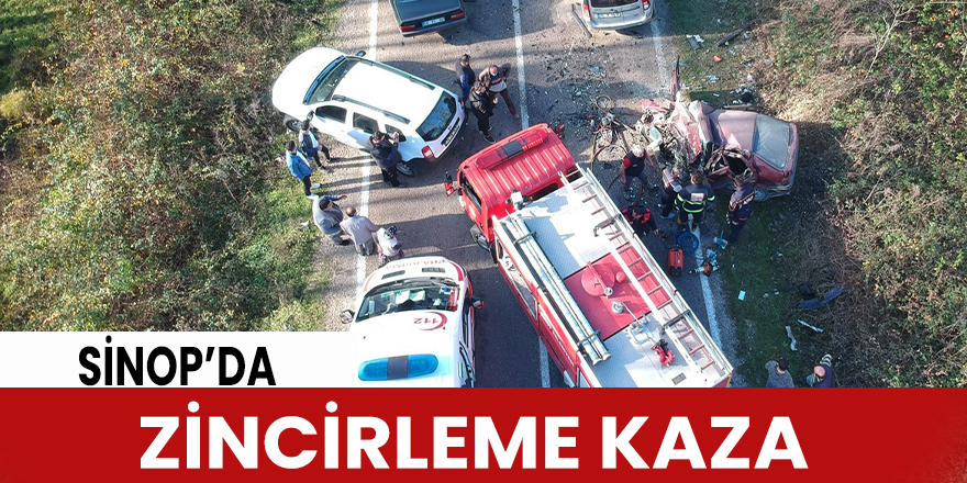 Sinop’ta zincirleme kaza: 2 ölü, 3 yaralı