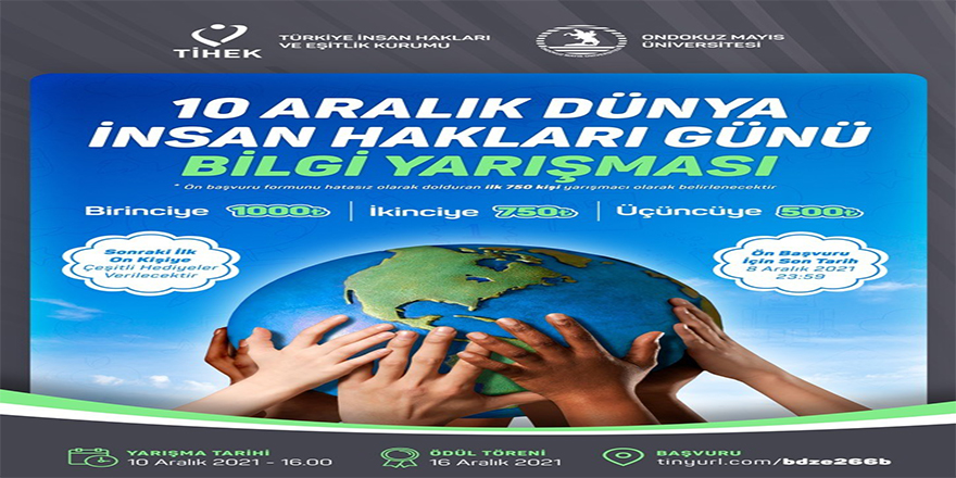 '10 Aralık Dünya İnsan Hakları Günü’nde ödüllü bilgi yarışması