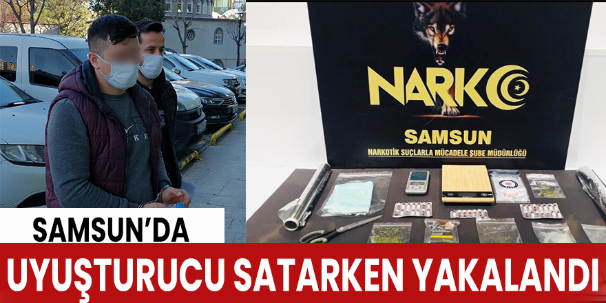 Uyuşturucu satarken yakalandı