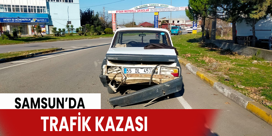 Samsun'da trafik kazası: 2 yaralı