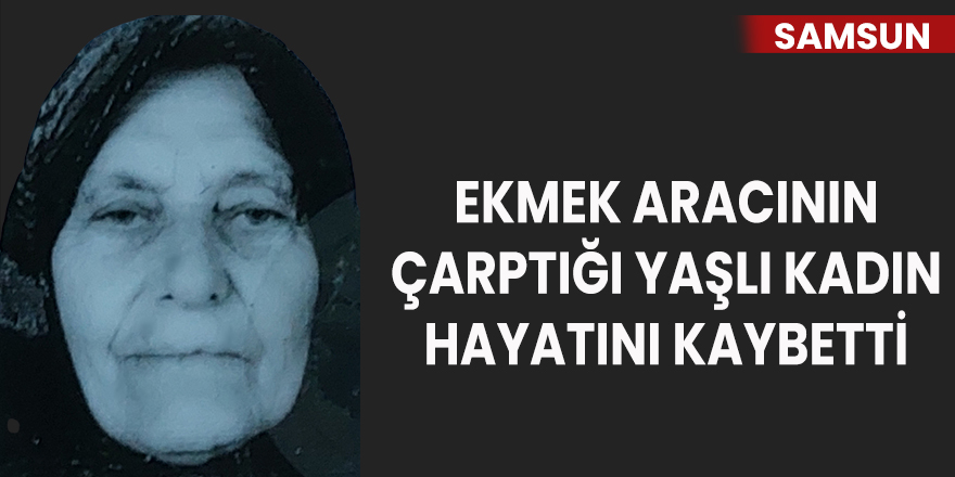 Ekmek aracının çarptığı yaşlı kadın hayatını kaybetti