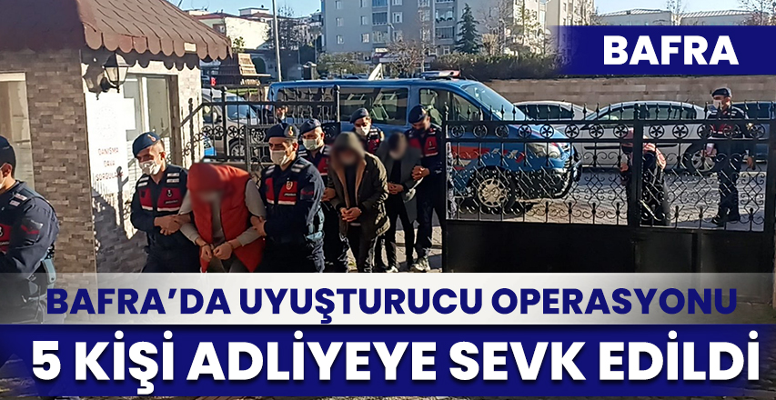 Uyuşturucu Operasyonunda 5 kişi yakalandı