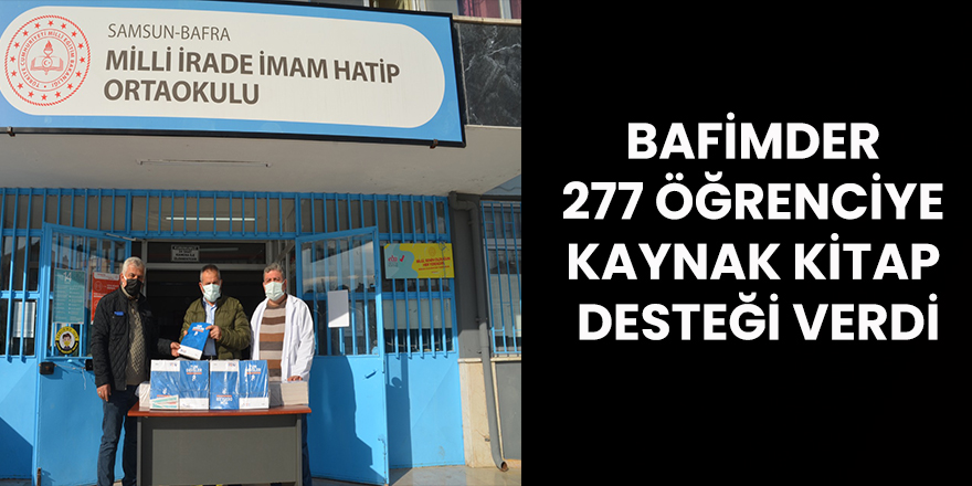 Bafimder 277 Öğrenciye Kaynak Kitap Desteği Verdi