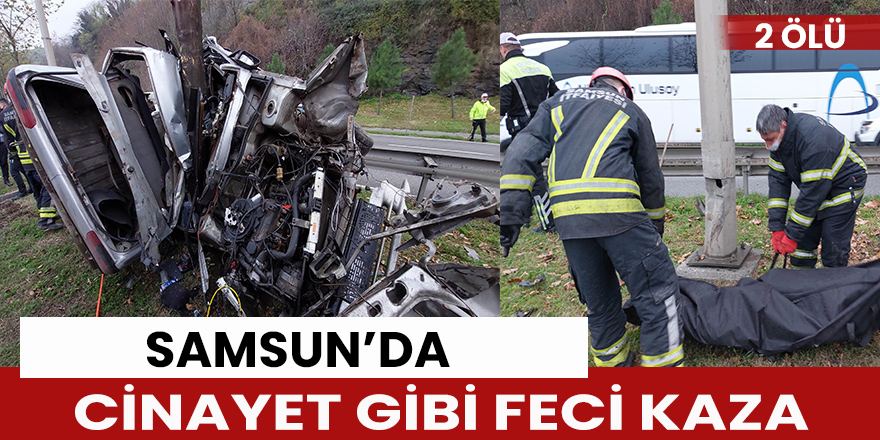 Samsun'da kaza İmam ve Öğretmen eşi hayatını kaybetti