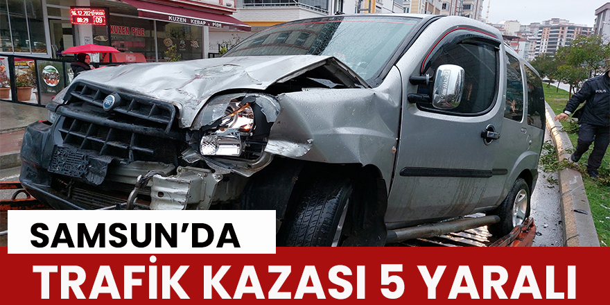 Samsun'da trafik kazası