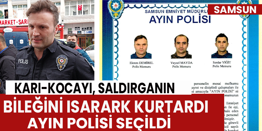 Karı-Kocayı Saldırganın Bileğini Isırarak Kurtaran Polis Ayın Polisi Seçildi