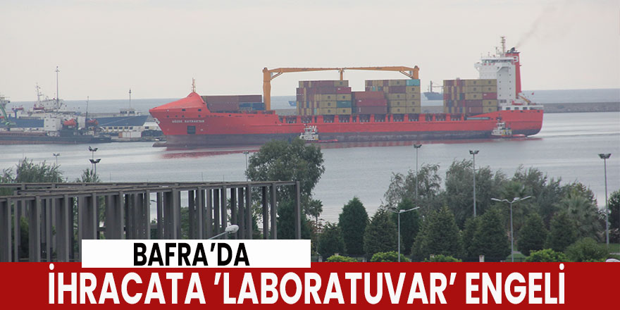 Bafra'da ihracata ’laboratuvar’ engeli