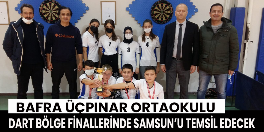 Bafra Üçpınar Ortaokulu Dart Bölge Finallerinde Samsun’u Temsil Edecek