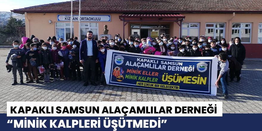 Kapaklı Samsun Alaçamlılar Derneği, “minik kalpleri üşütmedi”