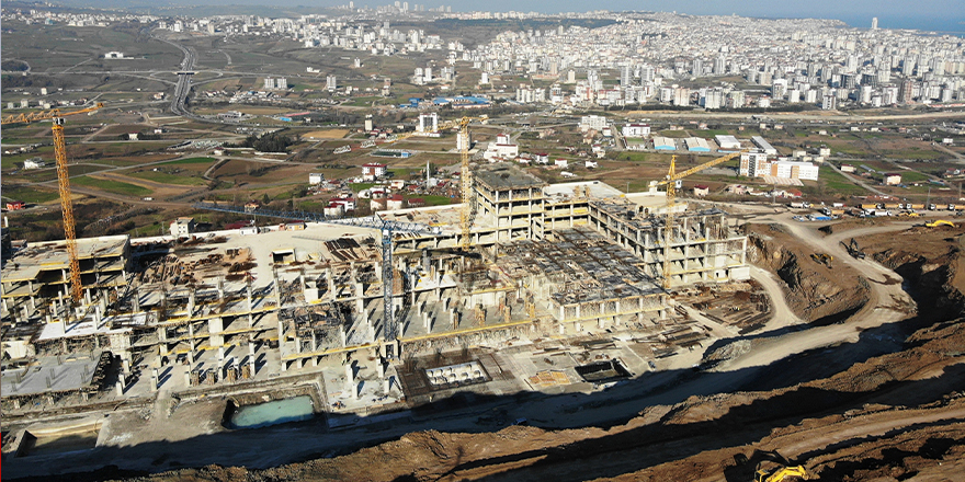 Samsun Şehir Hastanesi'nin yüzde 16'sı tamamlandı