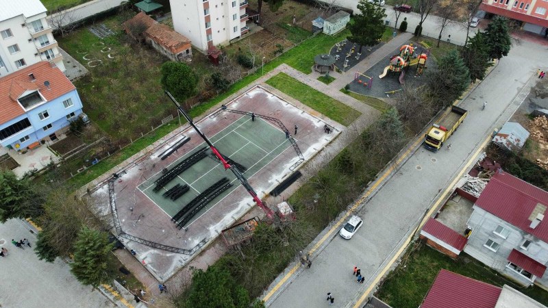 19 Mayıs'da  kapalı tenis kortu için çalışmalar başladı