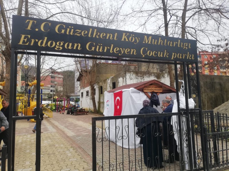 Güzelkent'e aşı çadırı kuruldu