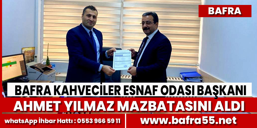 Ahmet Yılmaz Mazbatasını Aldı