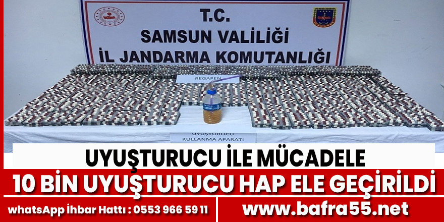 Samsun'da uyuşturucu ile mücadele