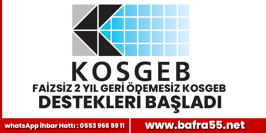 KOSGEB Destekleri Başladı! İşe detaylar