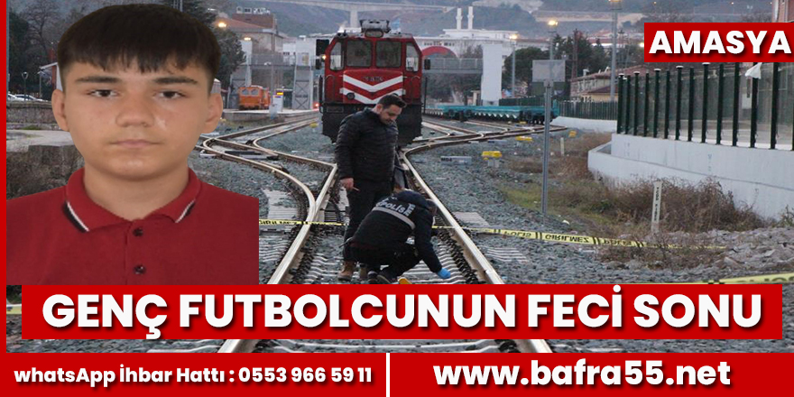 Genç Futbolcu Trenin altında kaldı