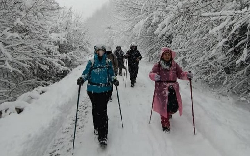 Alaçam Doğa Sporları Kulübü'nün kar mesaisi