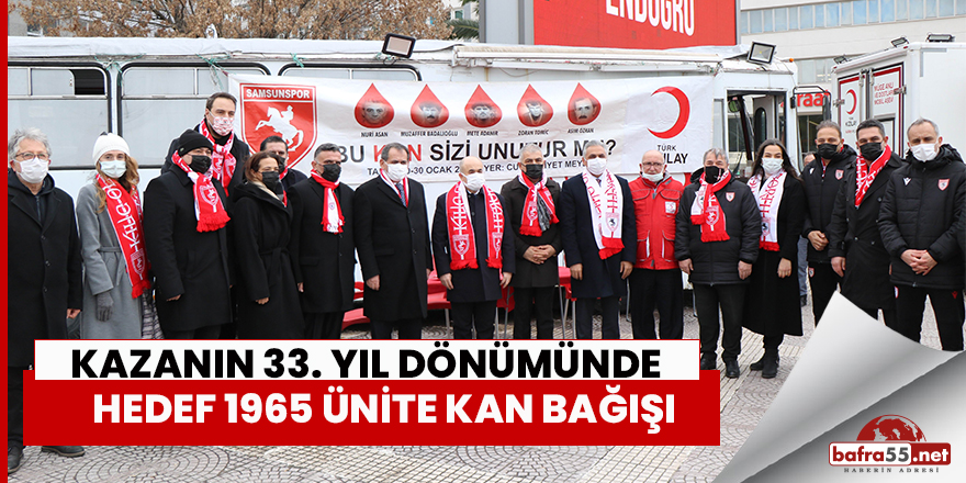 Kazanın 33. yıl dönümünde anlamlı bağış