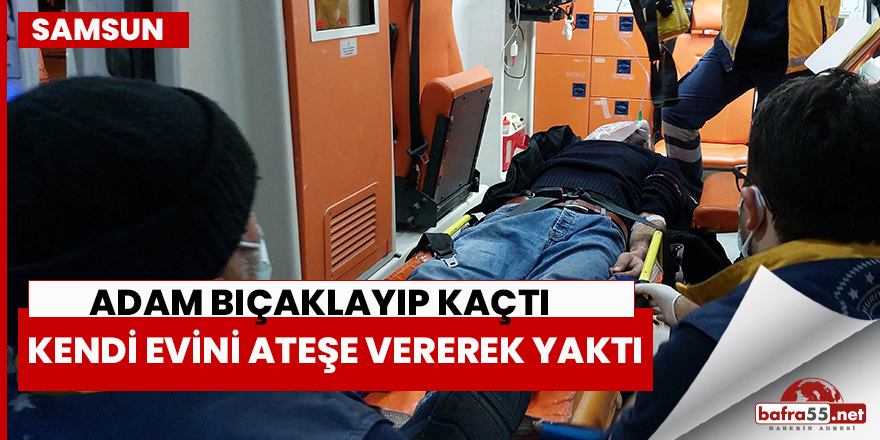 Samsun'da bir kişi adam bıçaklayıp kaçtı