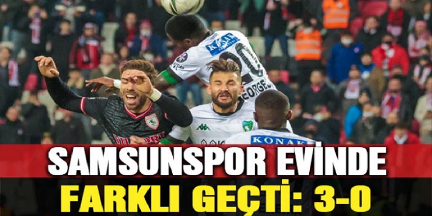 Samsunspor 3-0 Kocaelispor