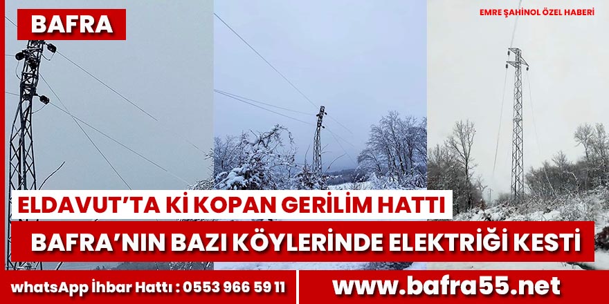 Kopan gerilim hattı 10 köyü karanlıkta bıraktı