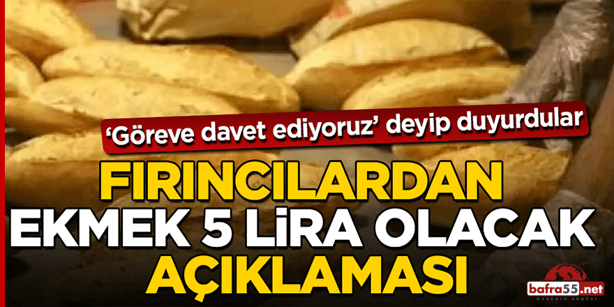 Ekmek 5 lira mı olacak?