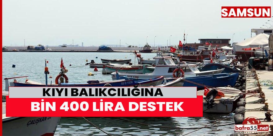 Kıyı balıkçılığına Bin 400 lira destek
