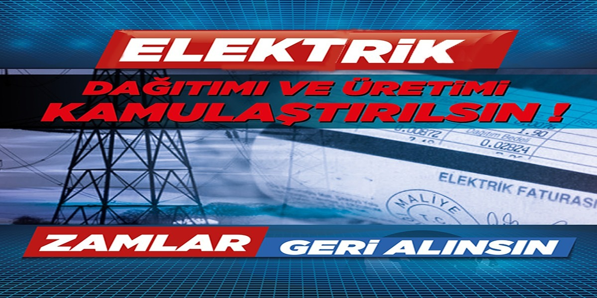 Elektrik İdaresi Kamulaştırılsın